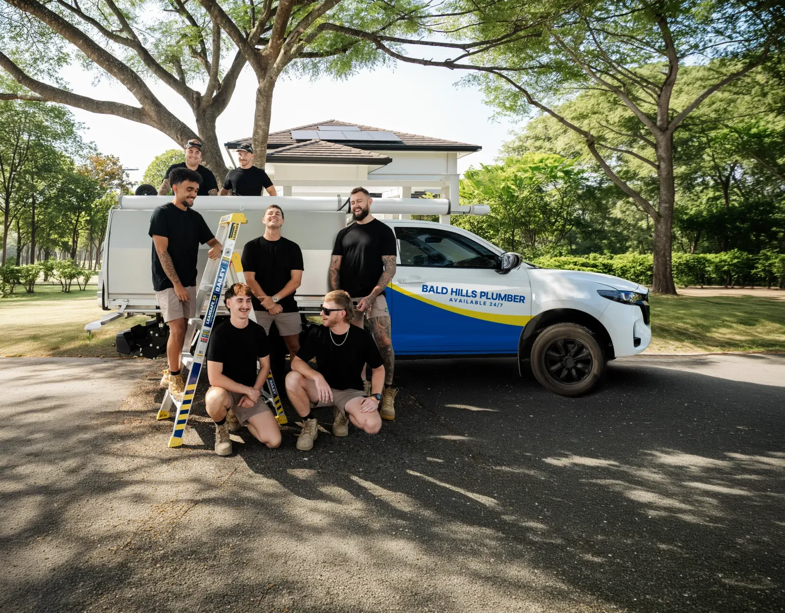 Bald Hills Plumber team and ute